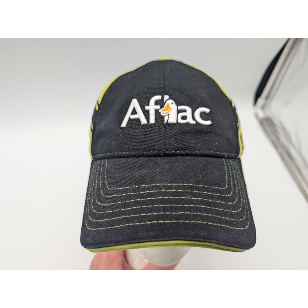 NASCAR Carl Edwards 99 Aflac Chase Authentics Hat Black Lime Green Roush Fenway